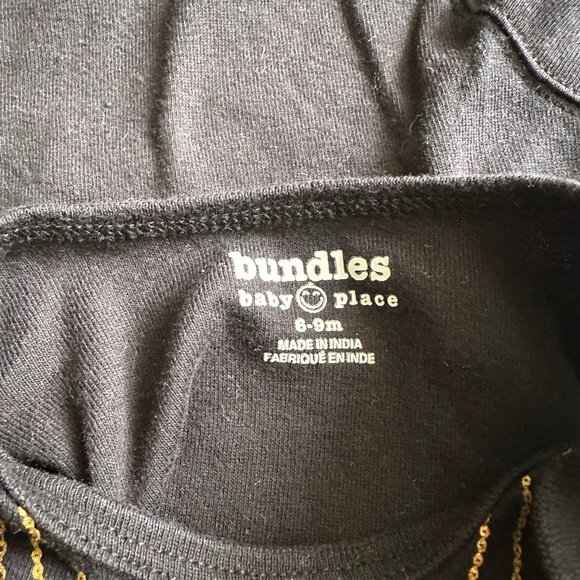 Black Short Sleeve onesies Bodysuit - Picture 5 of 5